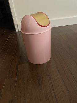 Small Pink Wastebasket