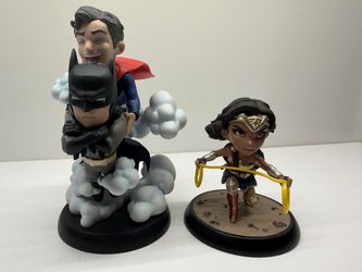 DC Superman Batman & Wonder Woman Q-fig set.