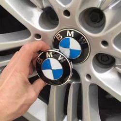 4PCS BMW Wheel Center Hub Caps 68mm Logo Badge Emblem