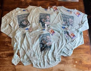 NEW Disney Frozen Anna & Elsa Girls Pullovers - Sizes 4/5-7/8