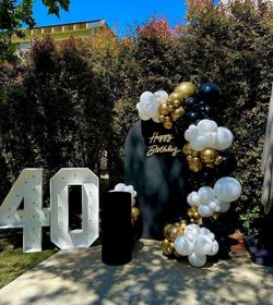 Marquee Numbers Balloons