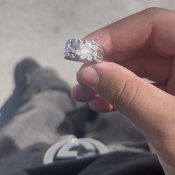 925 sterling silver nugget ring 