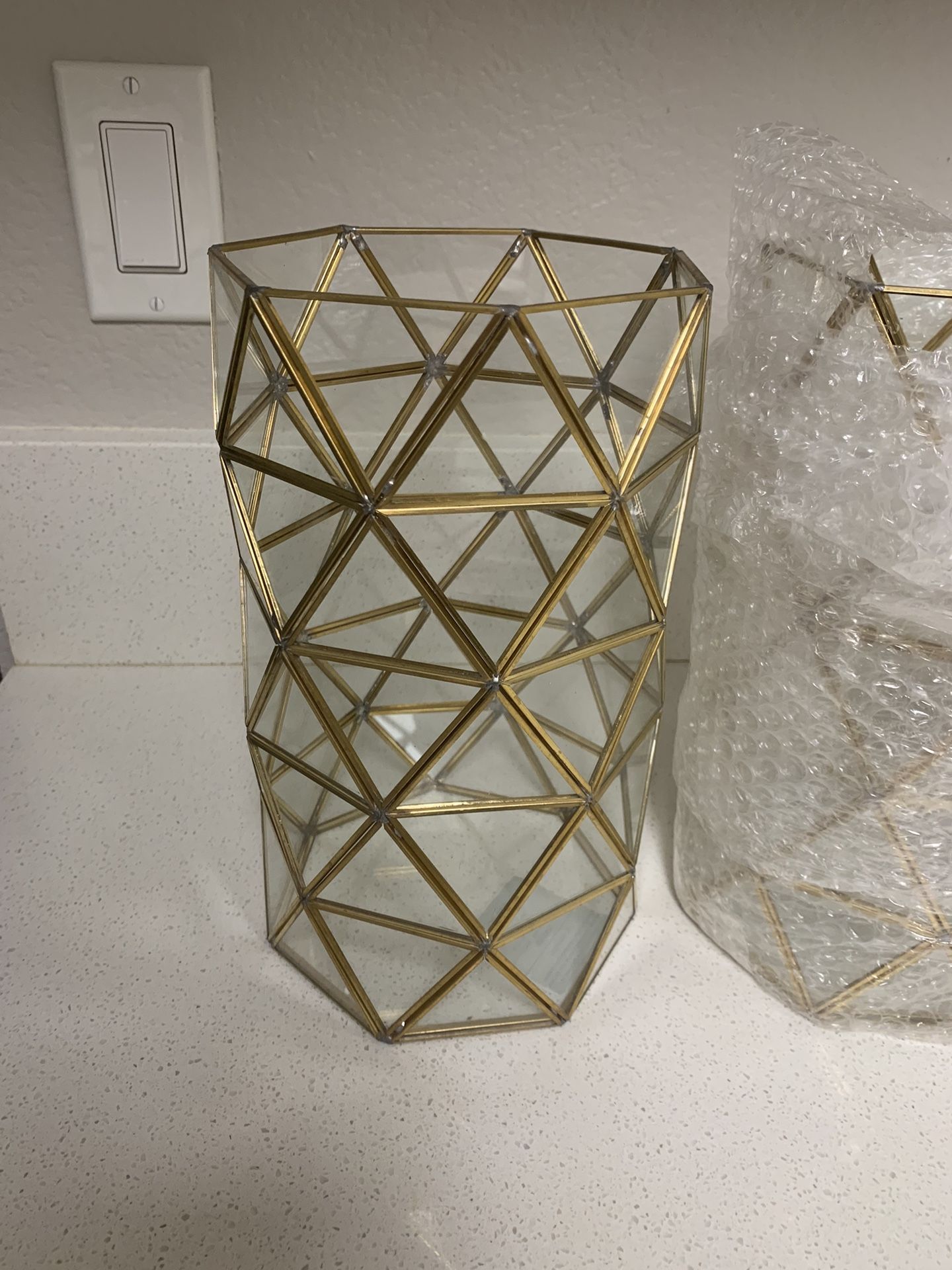 Geometric Glass Vases