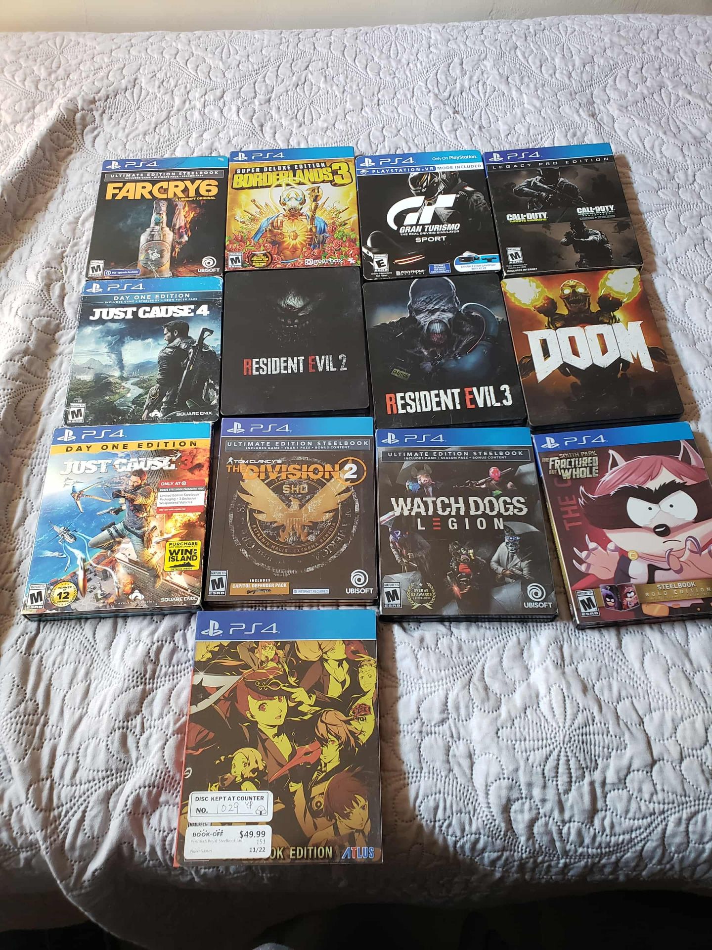 $60! Per 1 Game. 2 Games for $100!?. They limited edition steelbook Metal Games Some Sealed. $60! Cada Uno O 2 Por $100. PS4 PS5 Playstation 4 Games J