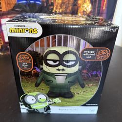 Illumination Halloween Minions Yard Inflatable - Frankenbob - 3.2ft - Gemmy