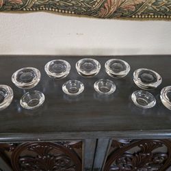 Set of Glass Candle Holders