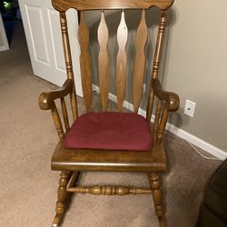 Vintage Wooden Rocking Chair from Yugoslavia