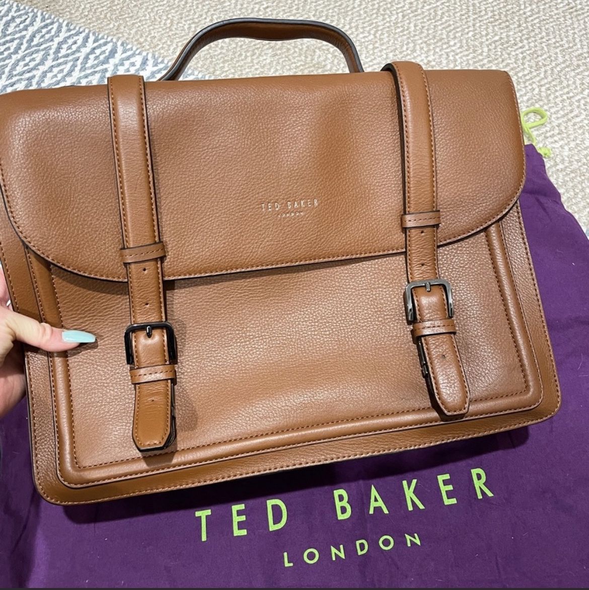 Ted Baker Real Leather Messenger Bag