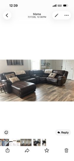Free leather sectional