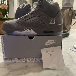 Air Jordan 5 Wolf Grey 2026 Sz 9.5 DS