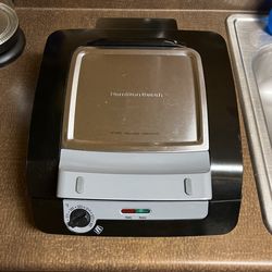 Hamilton Beach 3 In 1 Indoor Grill And Electric Griddle Combo