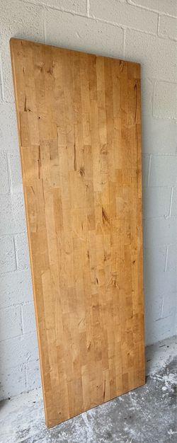 Solid Wood Butcher Block Table Top / Countertop – 25” x 74”