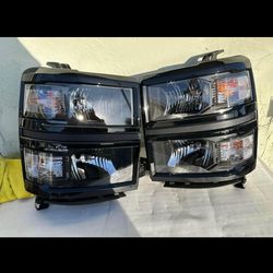 14-15 Chevy Silverado Headlights Faros Calaveras Micas Luces