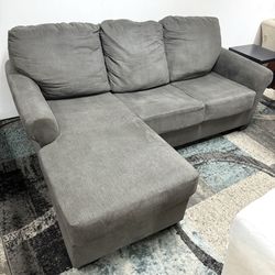 Sectional Sofa Free Delivery Gray Couch Reversible Chaise 