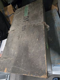 Old army trunk