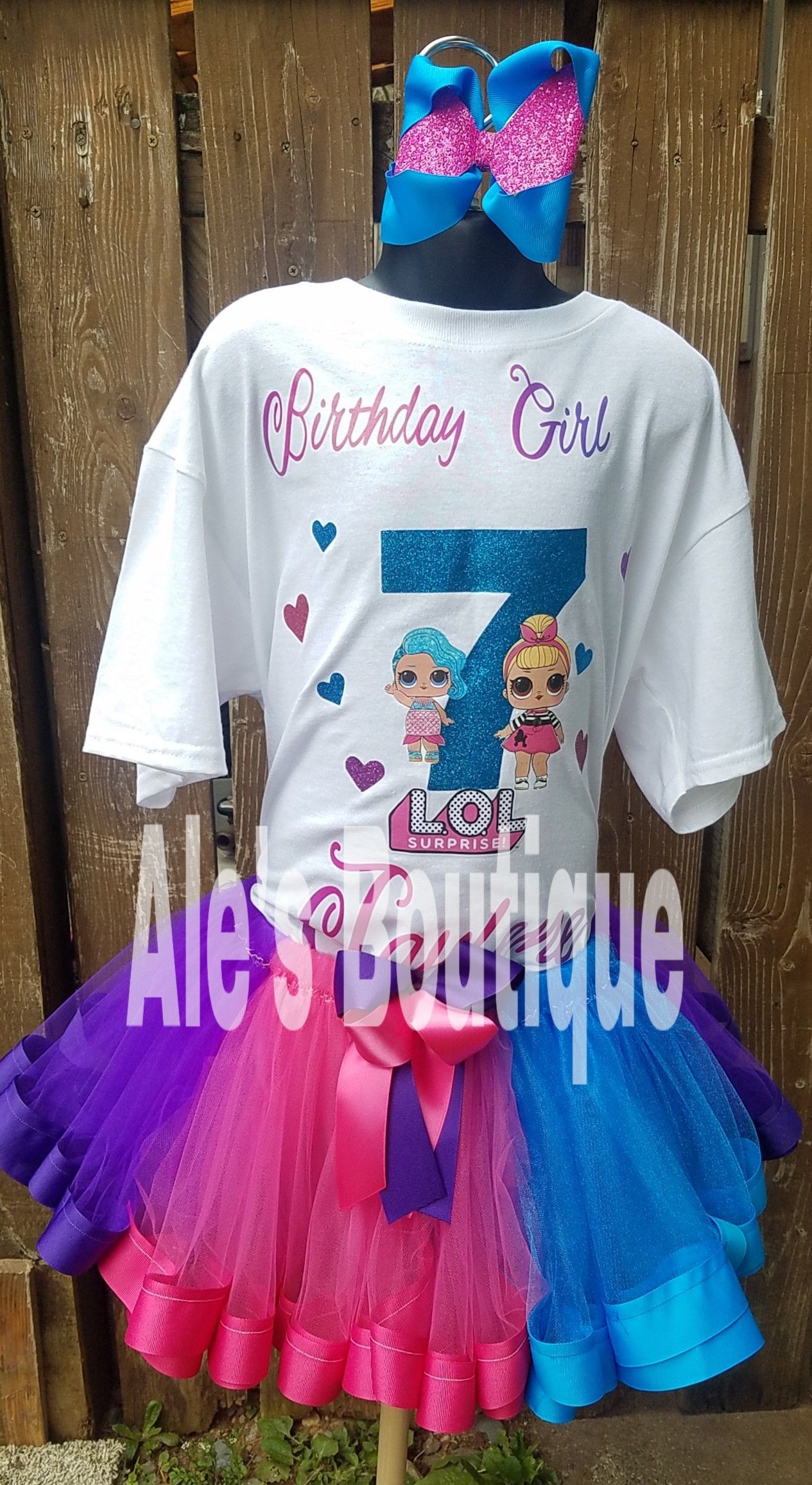Birthday Lol Surprise Tutu Dress Lol Surprise Doll Tutu Set-lol - Main Image
