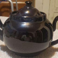 Vintage English Brown Betty Teapot Coffeepot 48oz