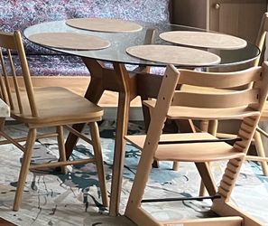 West elm 42” round dining table