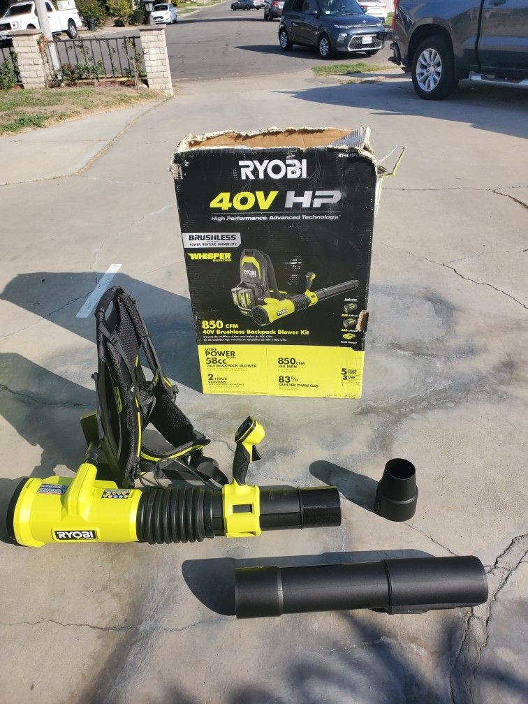 RYOBI
40V HP Brushless Whisper Series 180 MPH 850 CFM Backpack Leaf Blower ( Tool only )