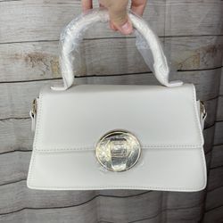 Cream Color Handbag And Crossbody Bag 