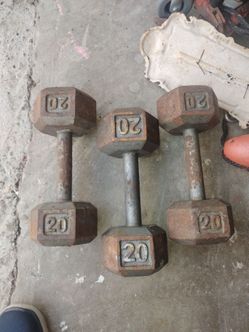 3 ea. 20# Dumbbells