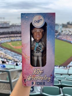 Kike Hernandez Pitching Helmet Los Angeles Dodgers Bobblehead SGA 7/12/26