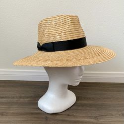 100% Straw Lack Of Color Sun Hat S