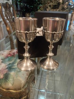 Pewter goblets