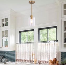 Modern Gold Pendant Light – NEW IN BOX