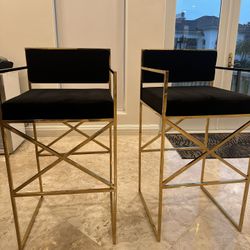Velvet bar Stools 