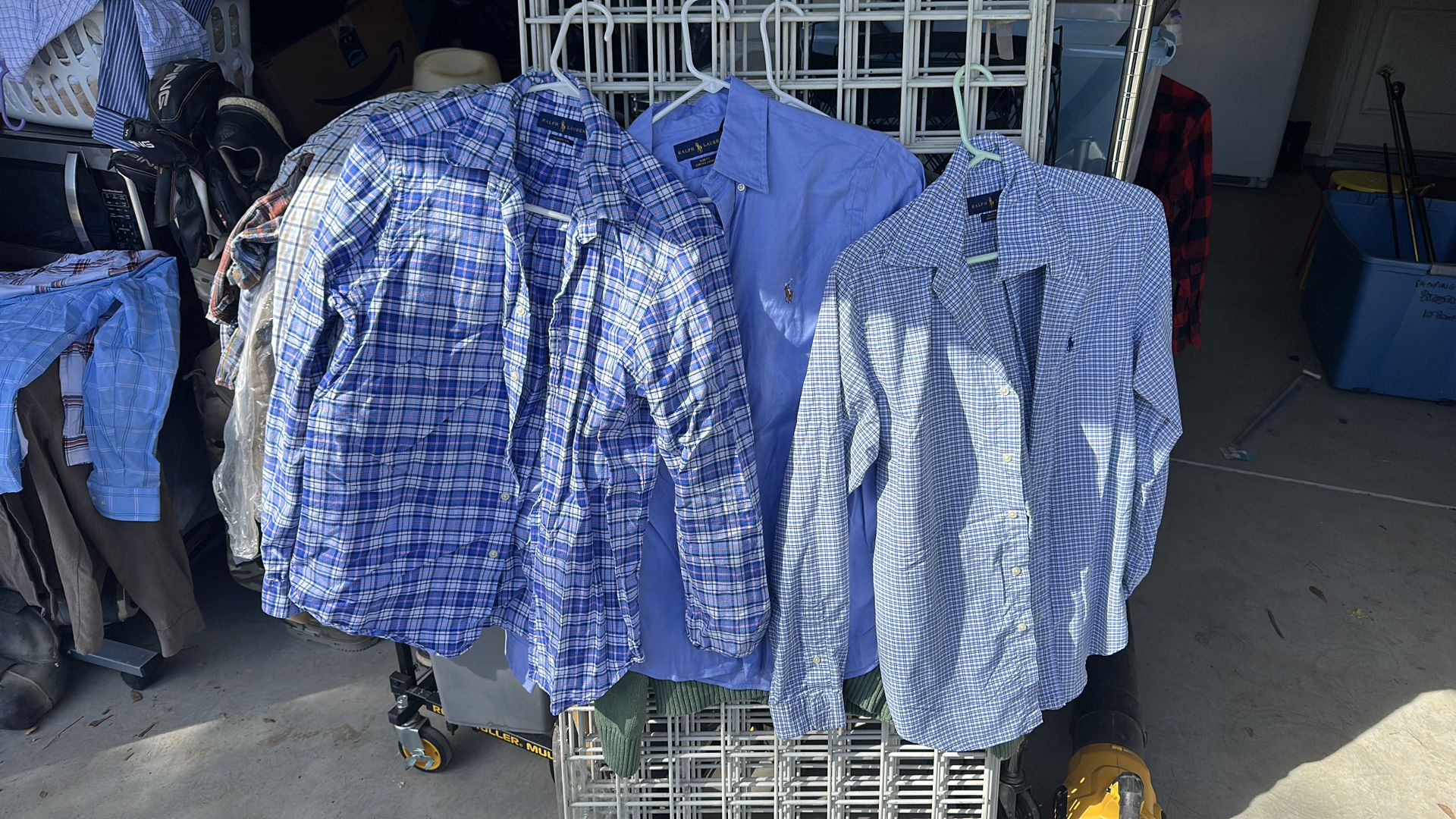 3 polo Ralph Lauren dress shirts size med