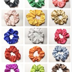 Satin Scrunchies Set