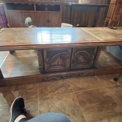 Old Coffee Table - Solid Wood