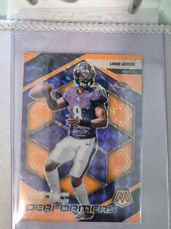 Lamar Jackson 2025 Panini Mosaic Epic Performers Prizm #3 – Baltimore Ravens
