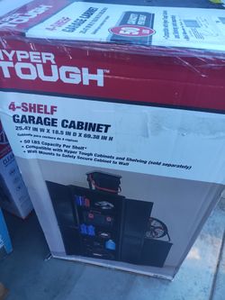 HYPER TOUGH 4 SHELF GARAGE CABINET