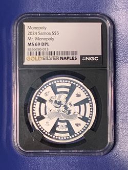 Mr. Monopoly Silver Coin