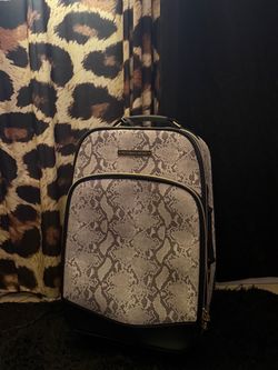 Victoria's Secret Snakeskin Rolling Carry-On Luggage