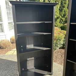 Free-2 Tall Black Bookshelves 