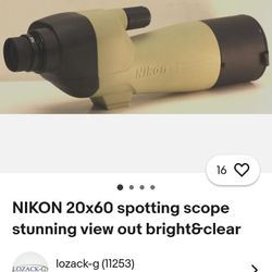 NIKON 20x60 Spotting Scope