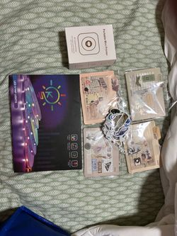 Stickers- led lights-and mini printer