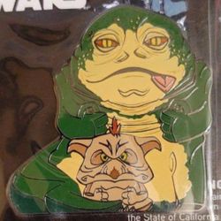 Disney Star Wars "JABBA THE HUTT & SALACIOUS CRUMB" Pin By Thinkgeek (NEW IN PACKAGE) EXTREMELY RARE COLLECTOR'S ITEM! 👀🤯 Please Read Description.