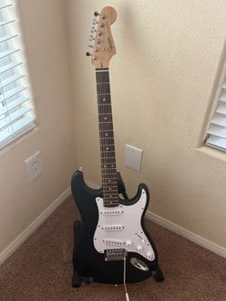 Squier Stratocaster Electric Guitar Black