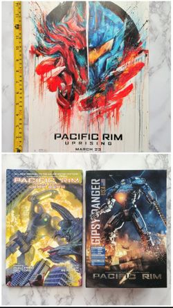 Pacific Rim lot Gypsy danger figure, book and FREE movie poster