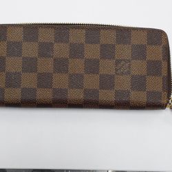 Louis Vuitton EDamier Ebene Clemence Wallet 100% Authentic
