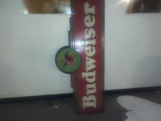 Vintage 1994 Metal Budweiser Bar Sign 