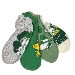 Peanuts St Patrick's Day Plush Soft Socks
