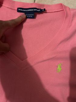 pink ralph Lauren shirt 