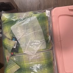 Cookies Yellowstone Plaid Full Zip Jacket, Lime, Medium