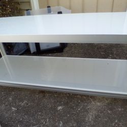 TV Stand Two Teir Glass Table