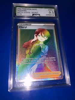 Cheryl Rainbow Rare PSA 9.5 Graded Pokemon Card